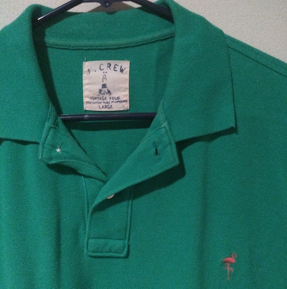J. Crew green polo